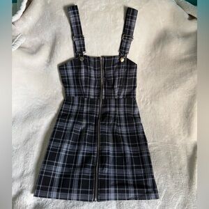 Forever 21 Black and White Plaid Mini Dress